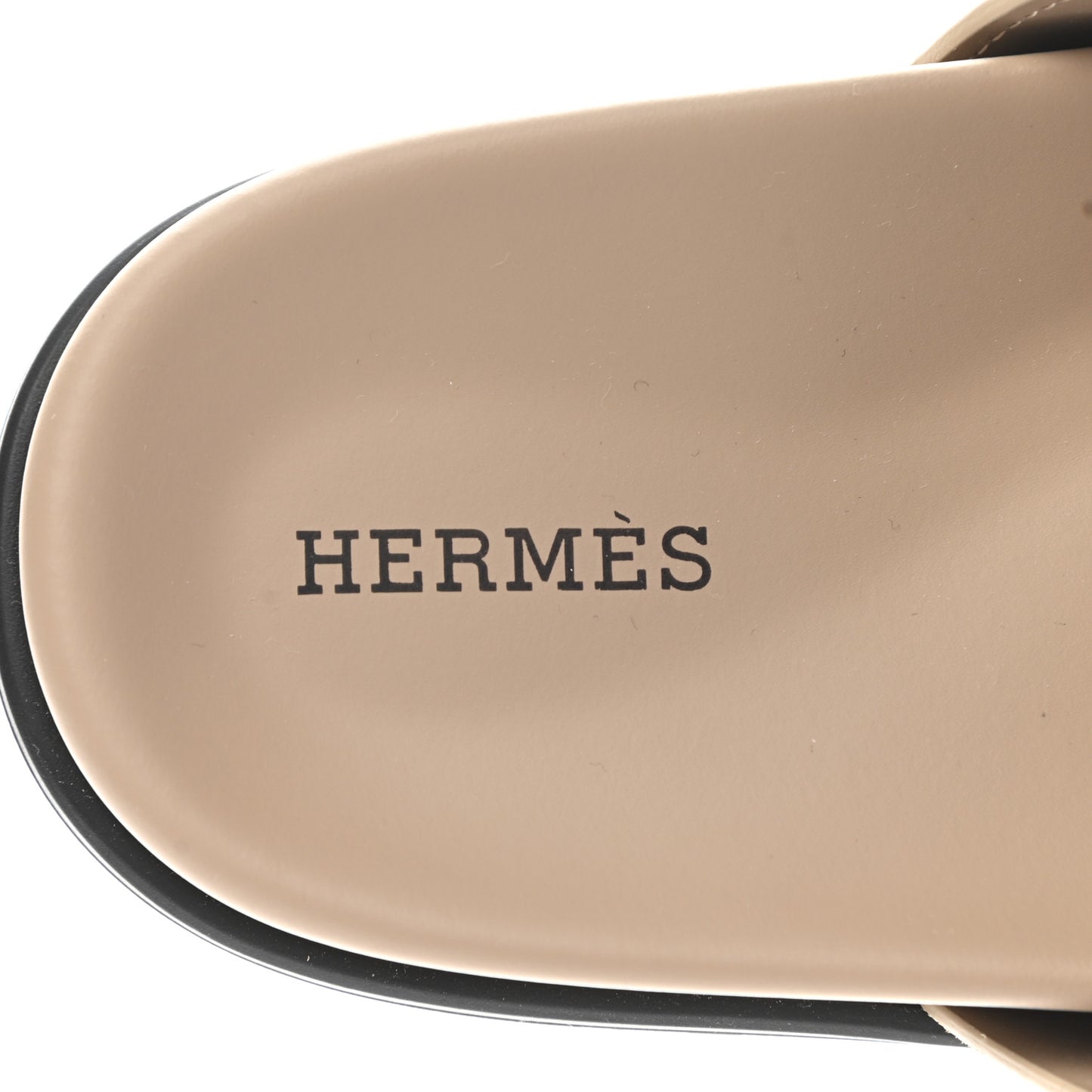 Suede Goatskin Chaine d'Ancre Womens Chypre Sandals 39 Beige Sable