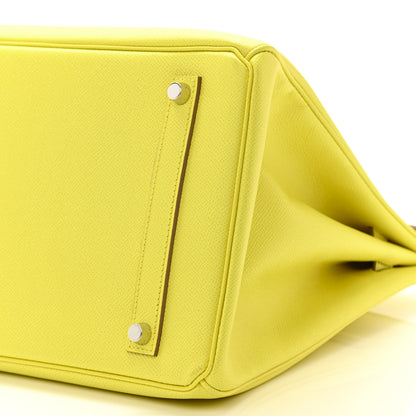 Hermes Epsom Birkin 35 Lime 10 of 10