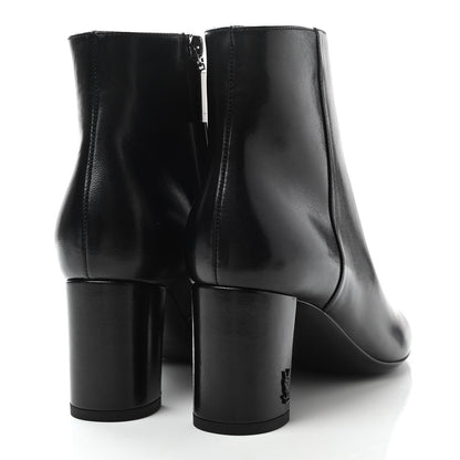Saint Laurent Nappa Loulou Ankle Zip Boot 36.5 Black 4 of 9