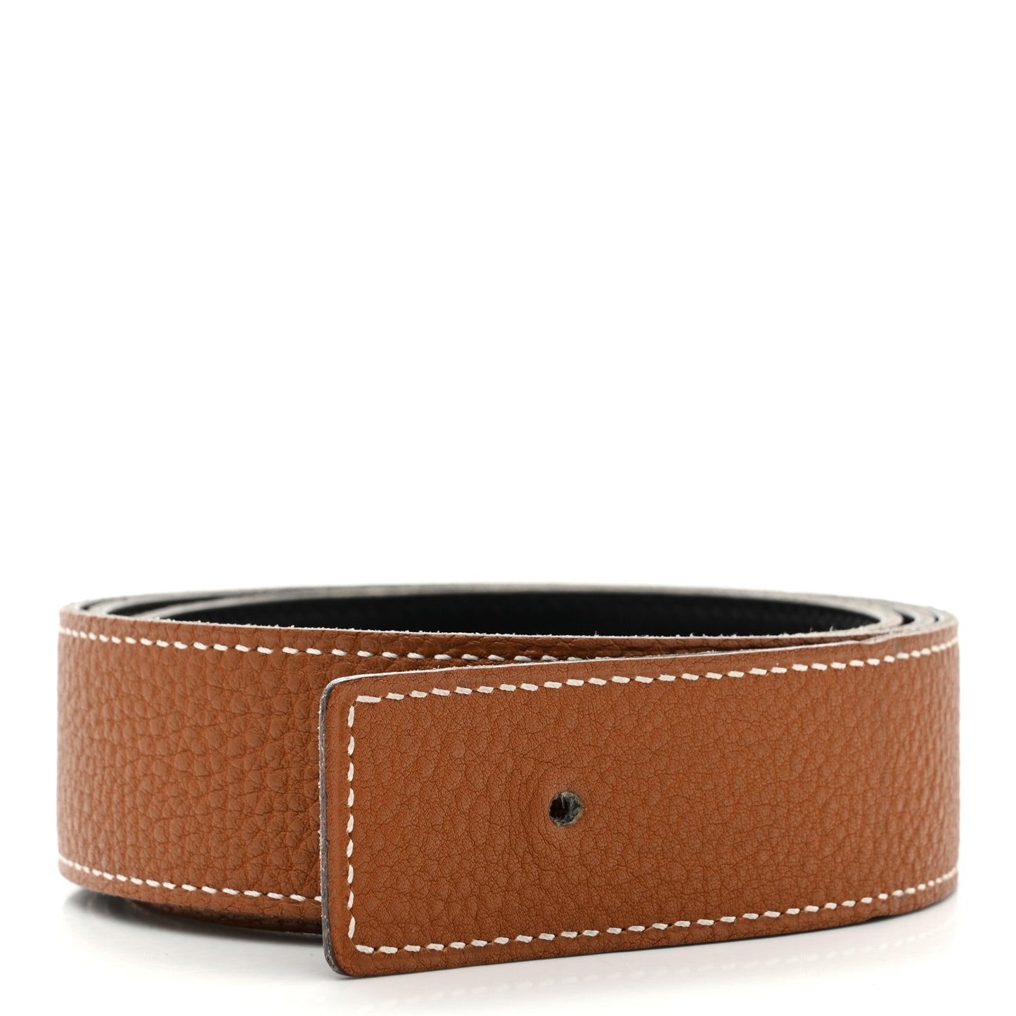 Box Togo Reversible 32mm Belt Strap 85 Black Gold