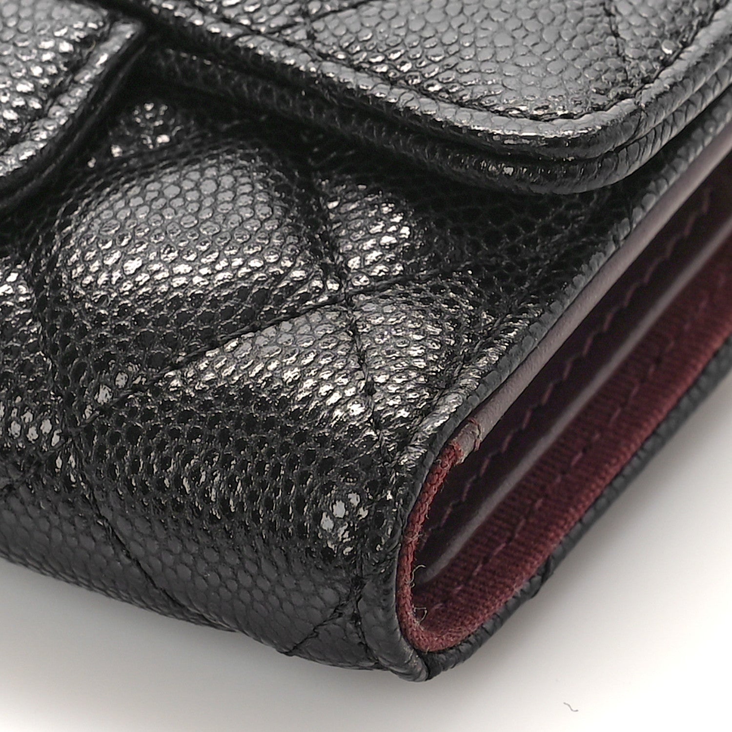 Chanel Caviar Quilted Classic 4 Key Holder Wallet Black 9 of 10