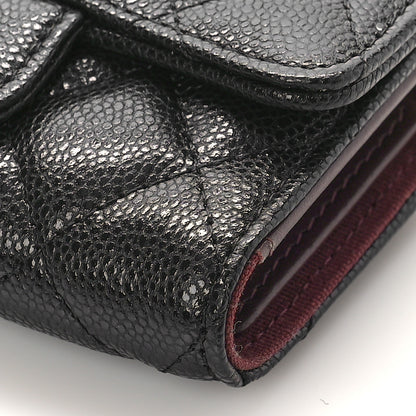 Chanel Caviar Quilted Classic 4 Key Holder Wallet Black 9 of 10