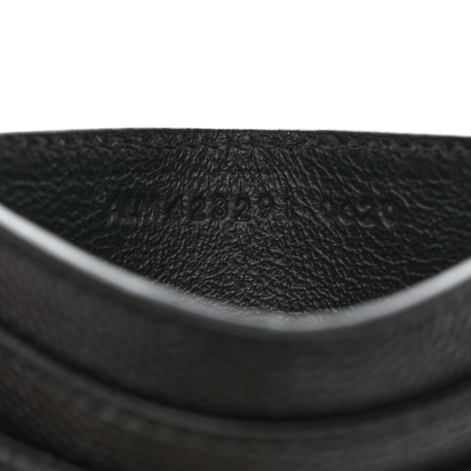Saint Laurent Grain De Poudre Matelasse Chevron Monogram Credit Card Case Black 7 of 8