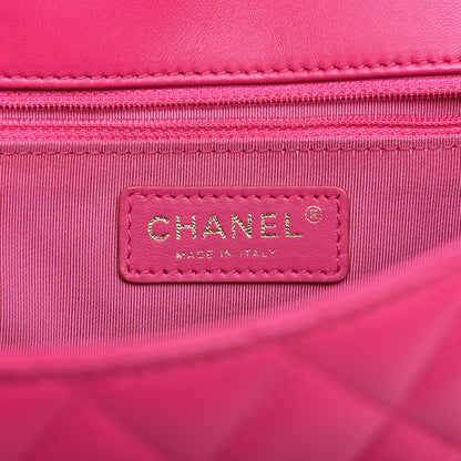Chanel Lambskin Quilted Medium Mademoiselle Chic Flap Pink 8 of 10