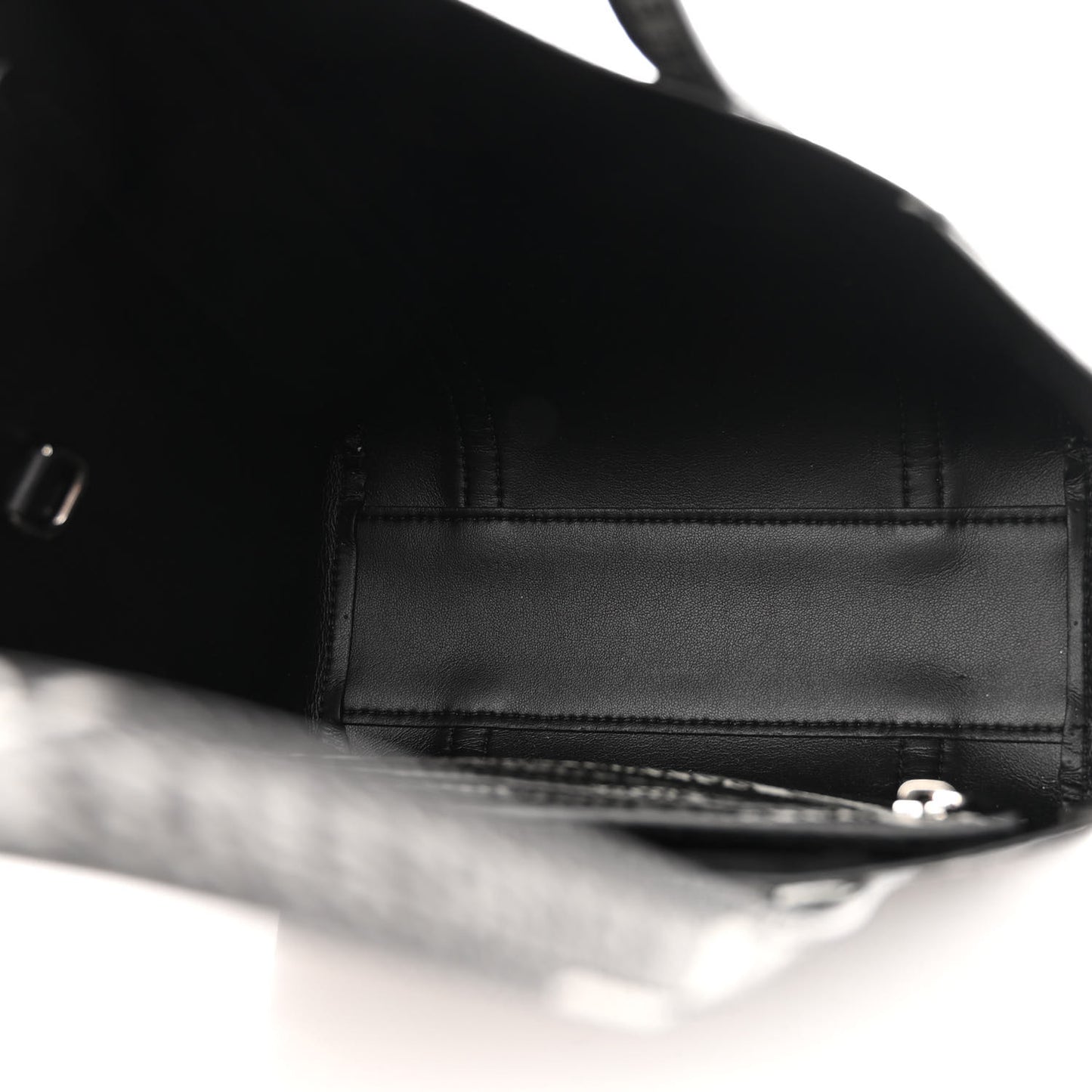 Coated Canvas Losange Monogram Mini Tote Black Grey