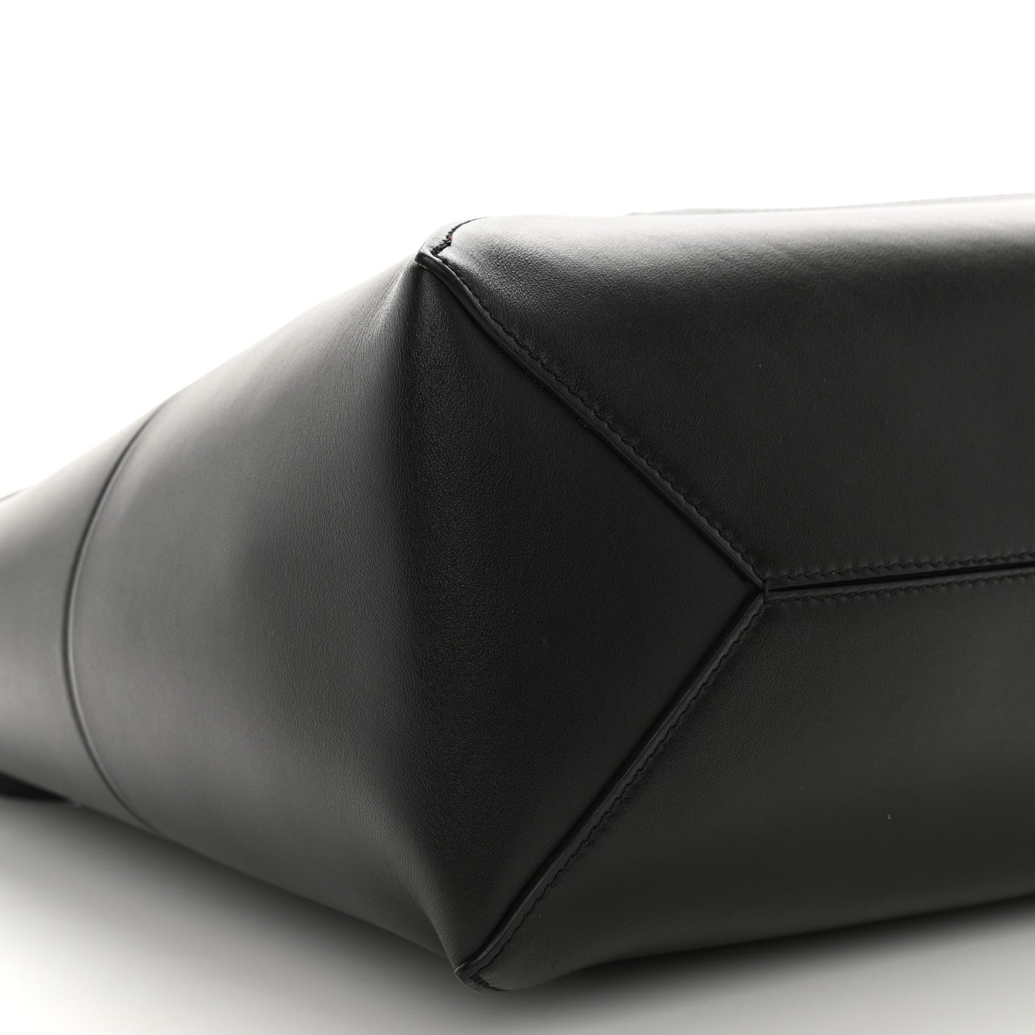 Loewe Shiny Calfskin Medium Puzzle Fold Tote Black 9 of 12