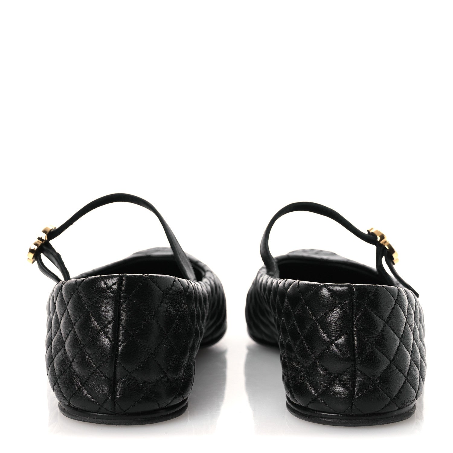 Chanel Lambskin Quilted Mary Jane Flats 38.5 Black 6 of 14