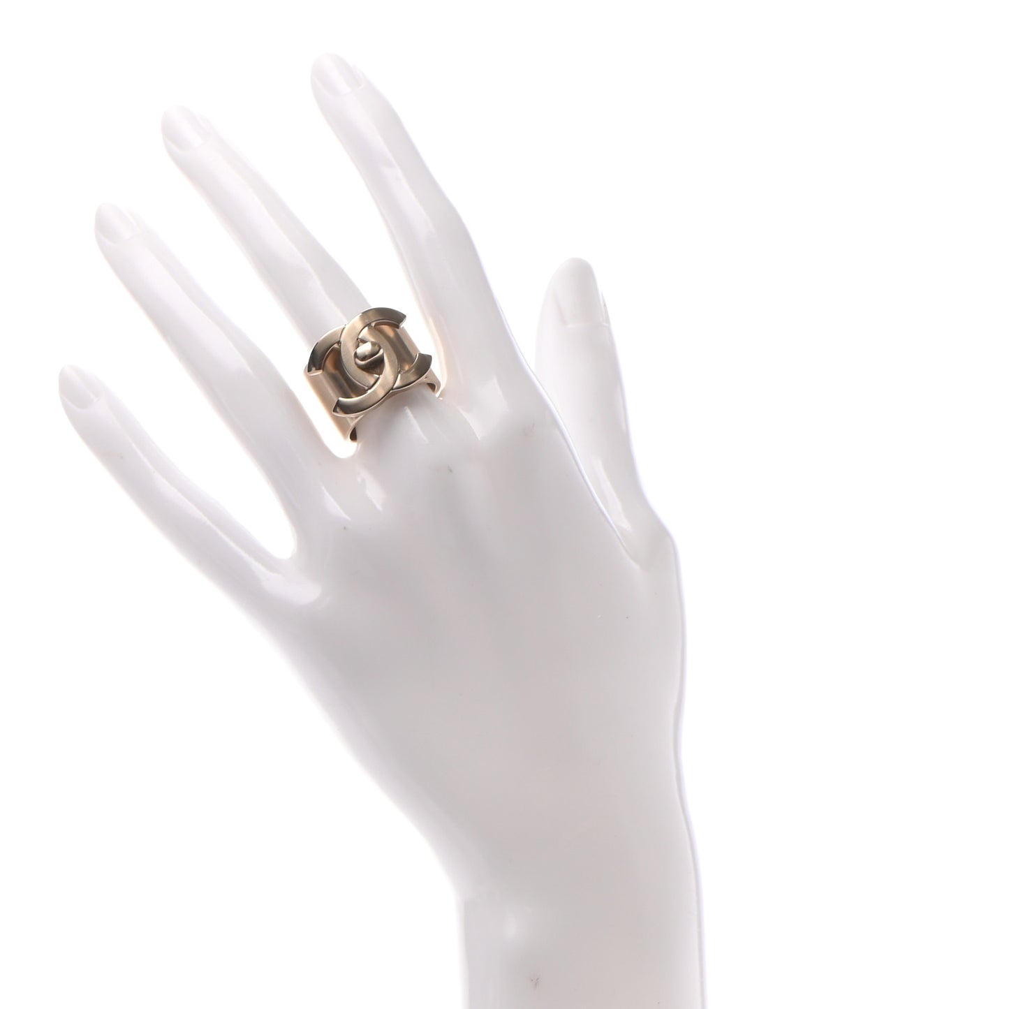 Metal CC Ring 6.5 Gold
