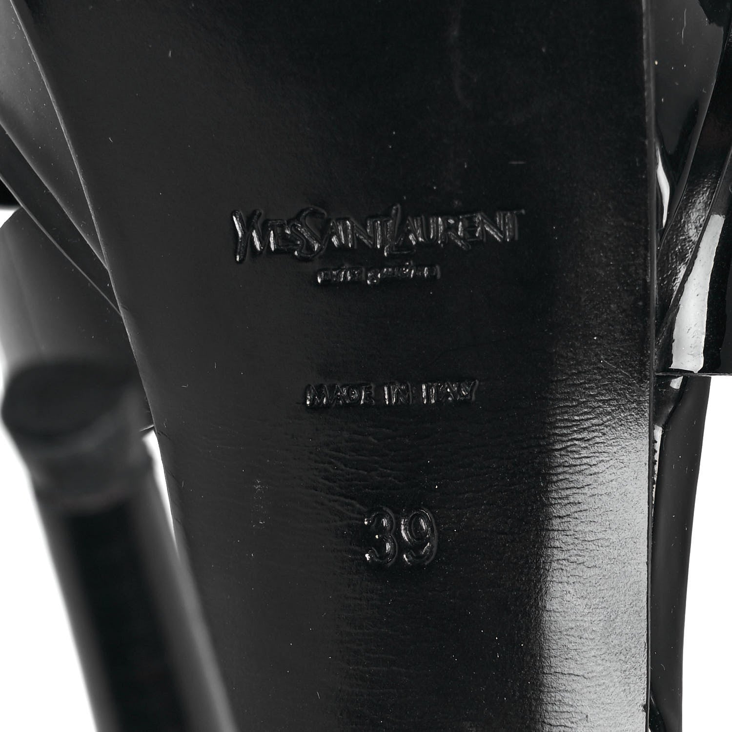Saint Laurent Patent Tribute 105 Platform Sandals 39 Black 6 of 9
