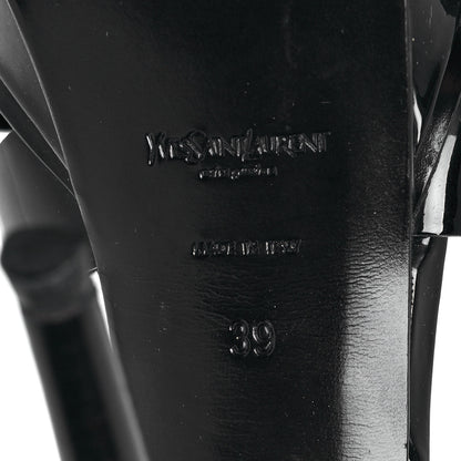 Saint Laurent Patent Tribute 105 Platform Sandals 39 Black 6 of 9
