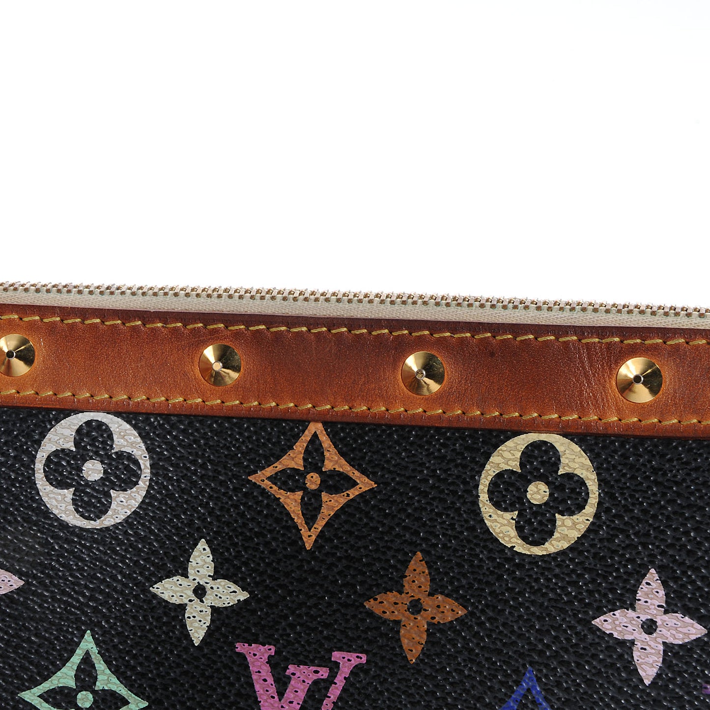 Monogram Multicolor Pochette Accessories Black