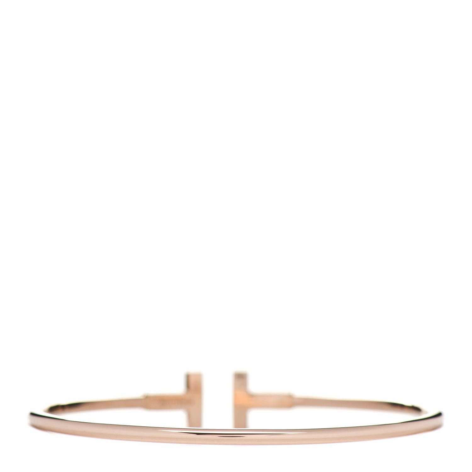 Tiffany 18K Rose Gold T Wire Bracelet 3 of 4