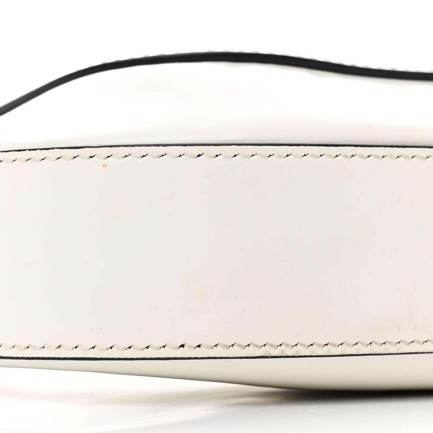 Prada Spazzolato Cleo Adjustable Strap Shoulder Bag White 9 of 12