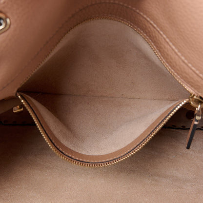 Valentino Garavani Pebbled Calfskin Medium Rockstud Tote Skin Sorbet 6 of 12