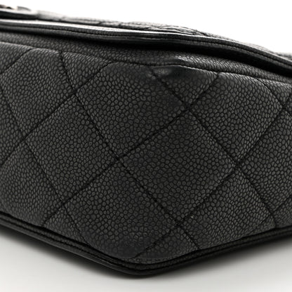 Chanel Washed Caviar Quilted Large Turn Around Ligne Flap Grey 10 of 10