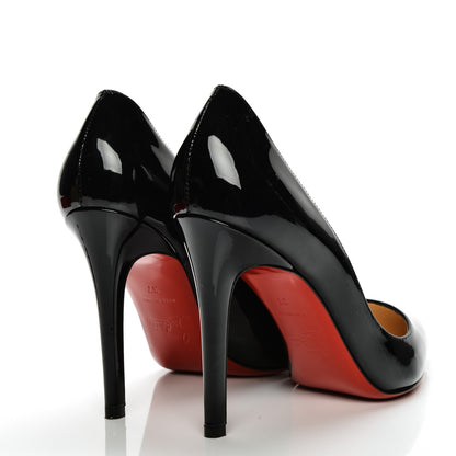 Christian Louboutin Patent Pigalle 100 Pumps 37 Black 4 of 8