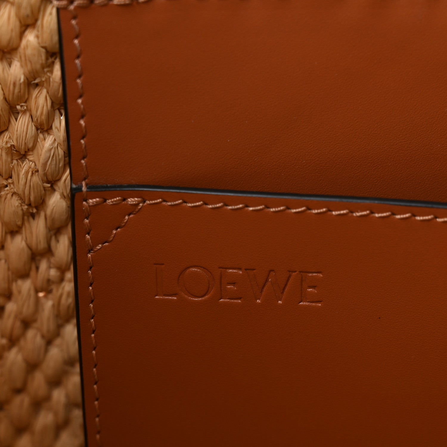 Loewe Raffia Large Paula's Ibiza Logo Tote Natural Tan 6 of 9