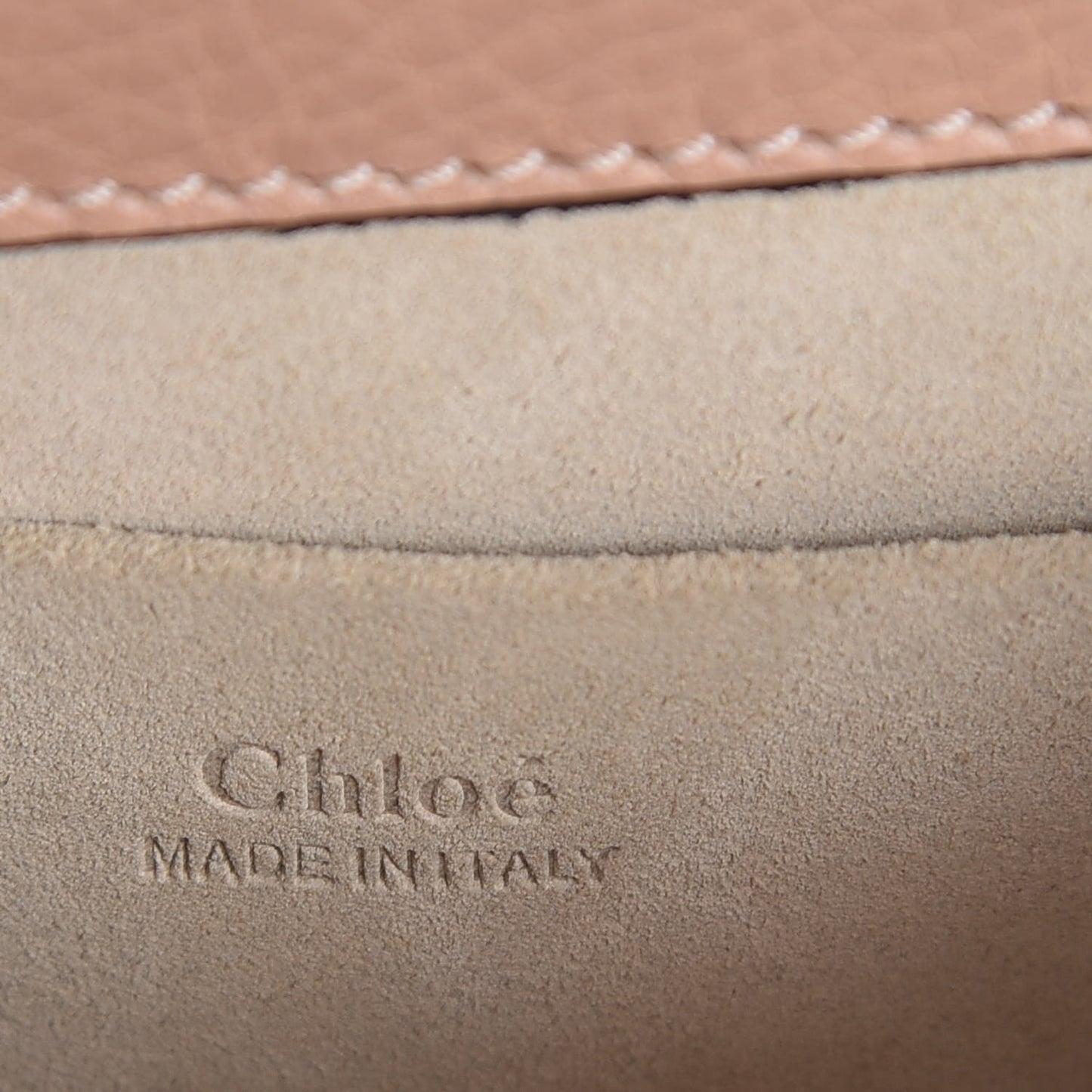 Calfskin Suede Small Nile Bracelet Bag Biscotti Beige