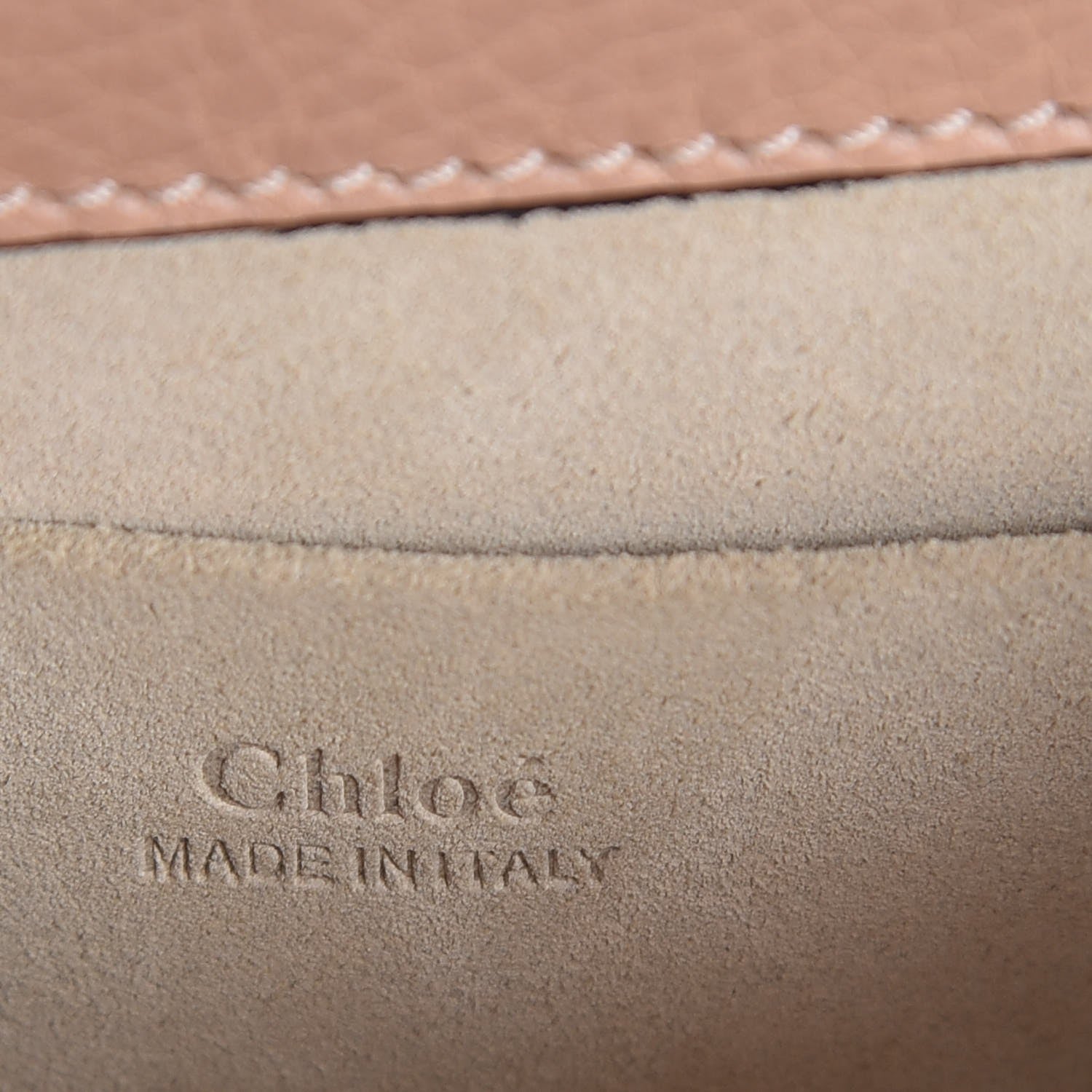 Chloe Calfskin Suede Small Nile Bracelet Bag Biscotti Beige 6 of 7