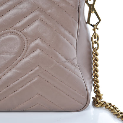 Gucci Calfskin Matelasse Small GG Marmont Top Handle Shoulder Bag Porcelain Rose 13 of 15