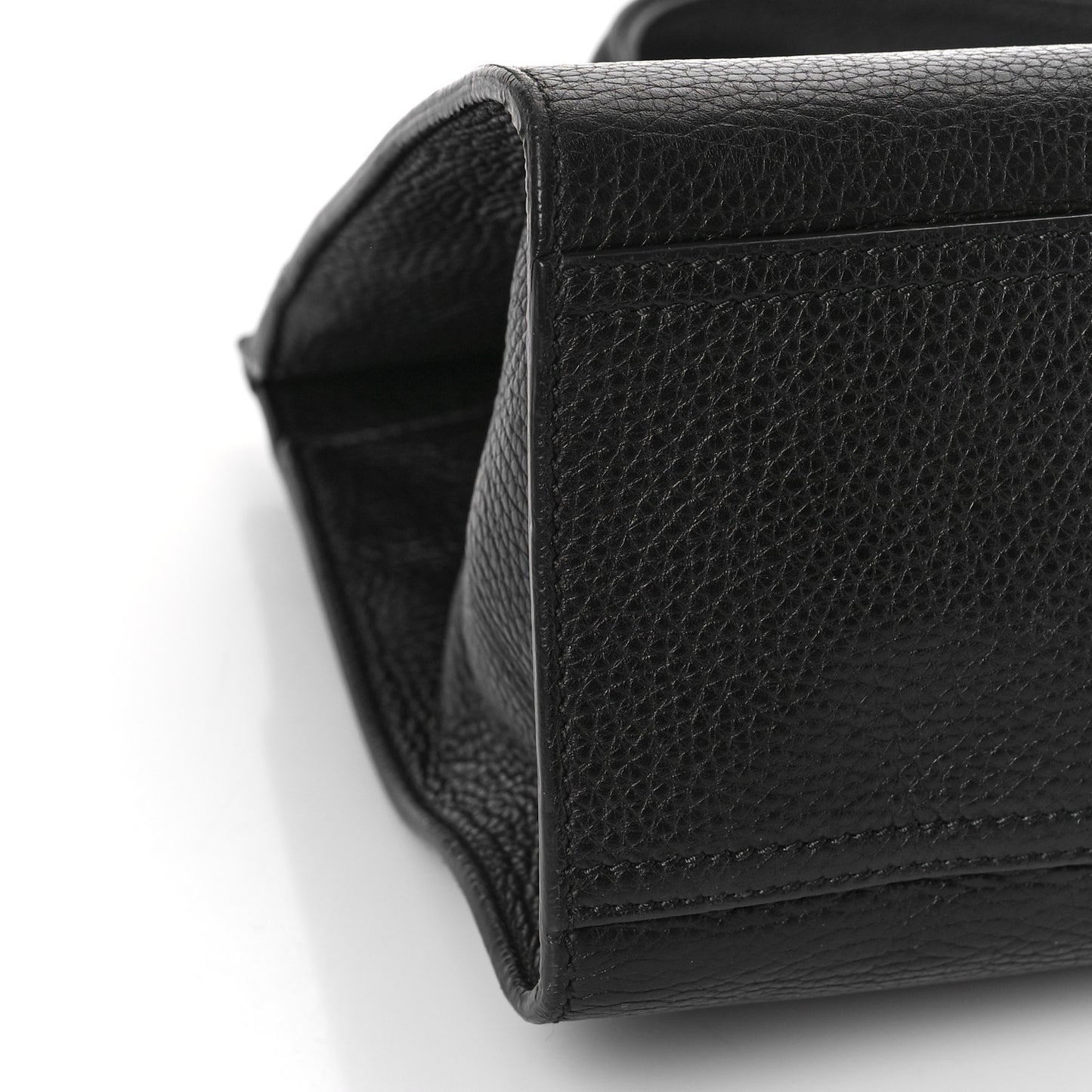 Calfskin Small GG Marmont Top Handle Bag Black