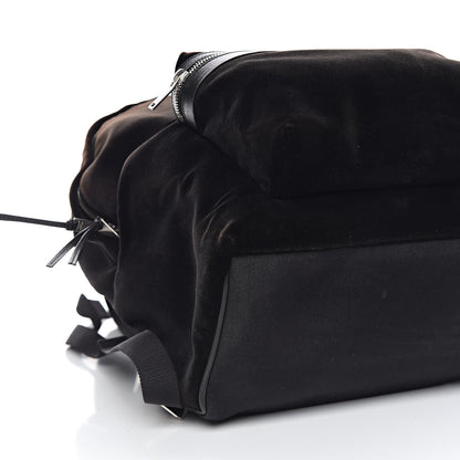 Saint Laurent Velvet City Backpack Black 11 of 13