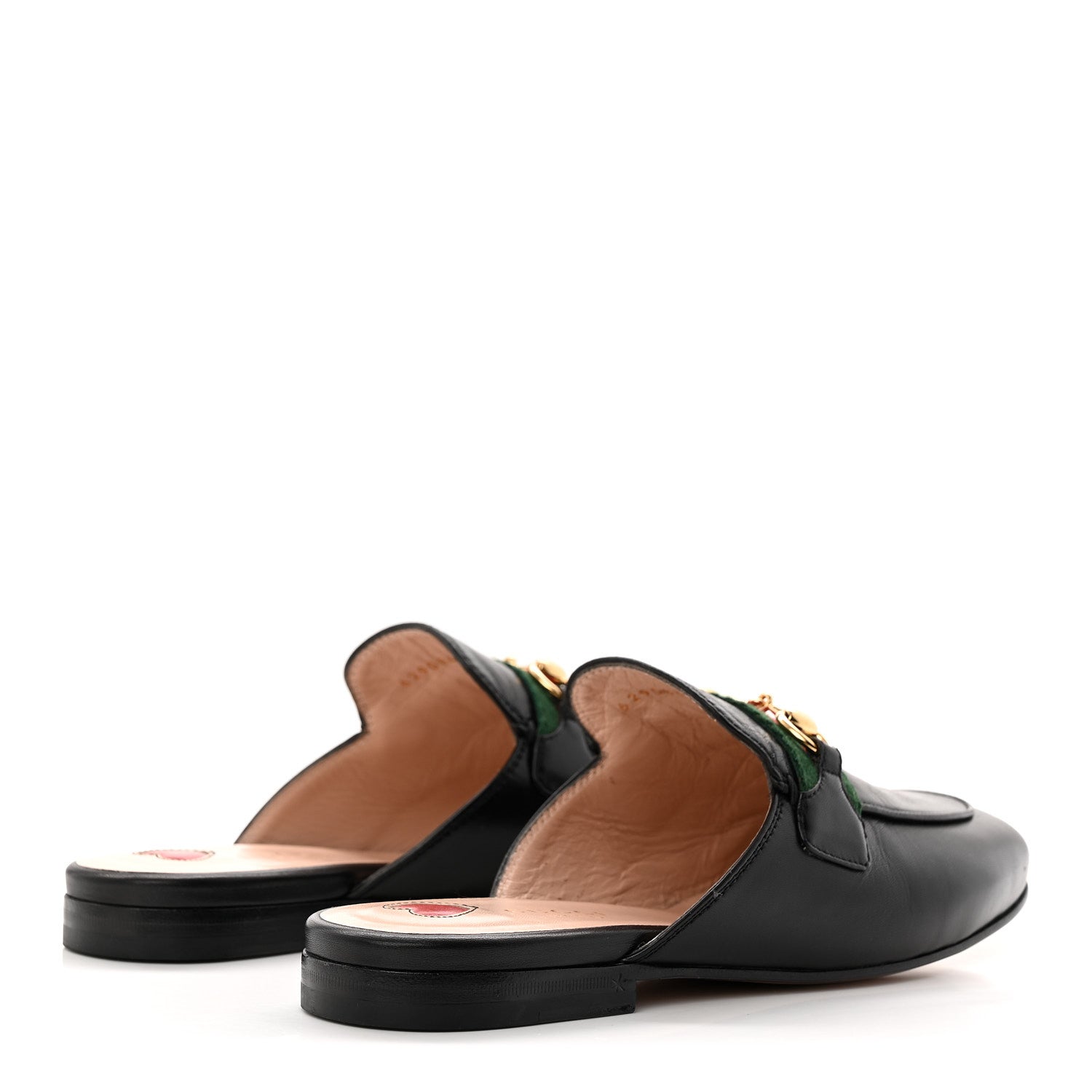 Gucci Malaga Kid Web Womens Princetown Slippers 36 Black 5 of 10