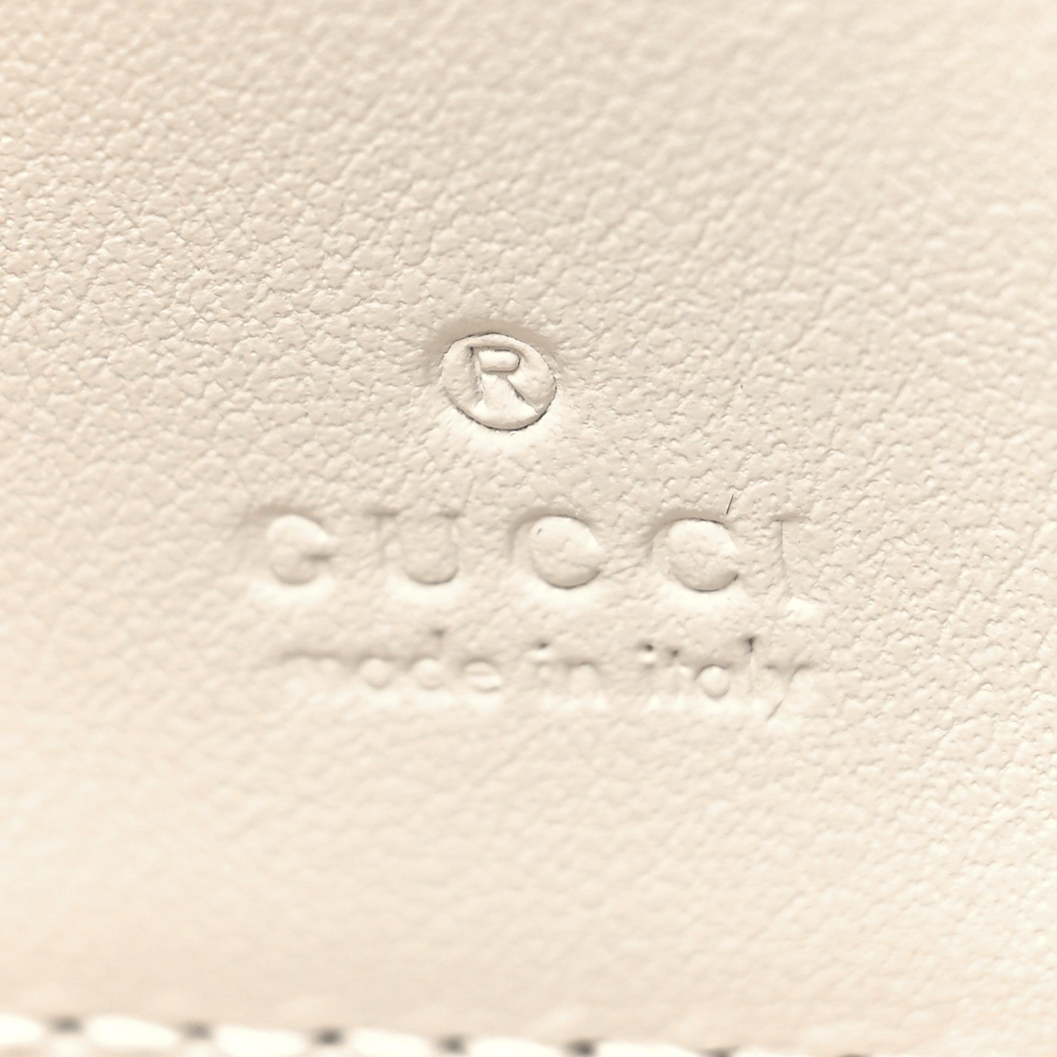 Gucci Calfskin GG Tennis Embossed Zip Around Card Case Wallet Mystic White 6 of 11