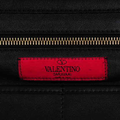 Valentino Garavani Vitello Medium Rockstud Tote Black 6 of 11
