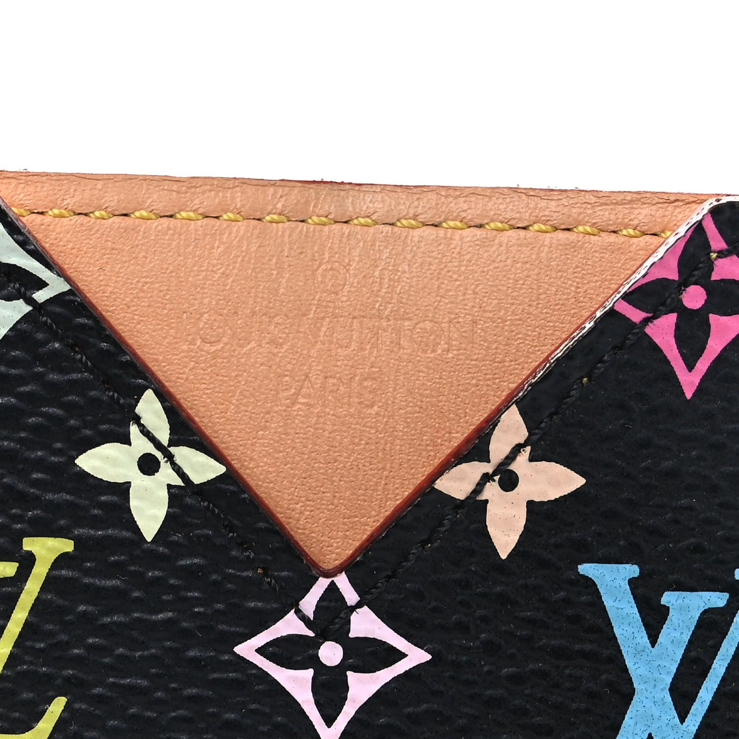 Monogram Multicolor Mirror and Case Pouch Black