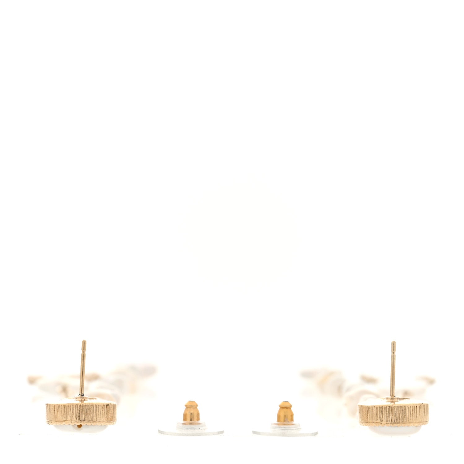 Chanel Crystal Mother of Pearl CC Star Dangle Earrings Gold 3 of 5
