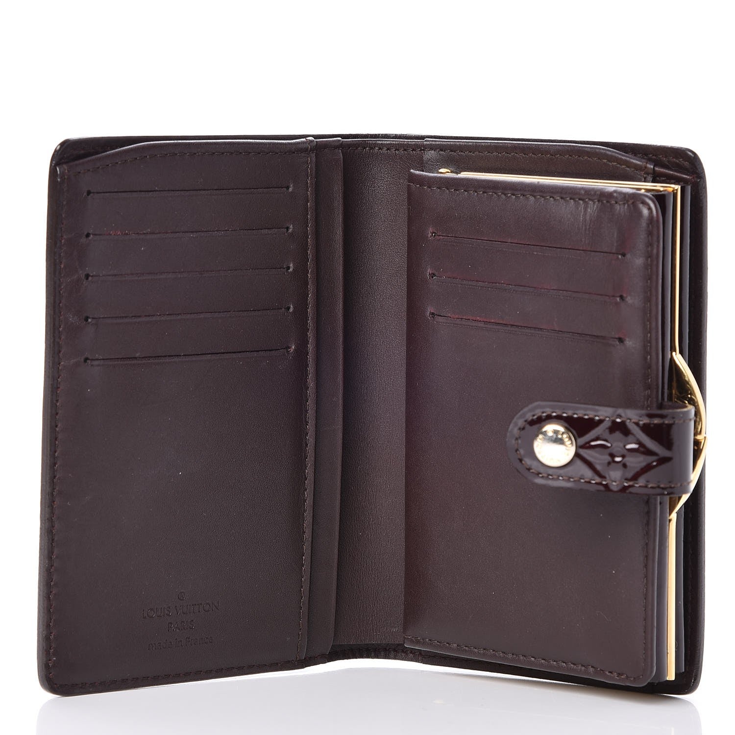 Louis Vuitton Vernis French Purse Wallet Amarante 5 of 10