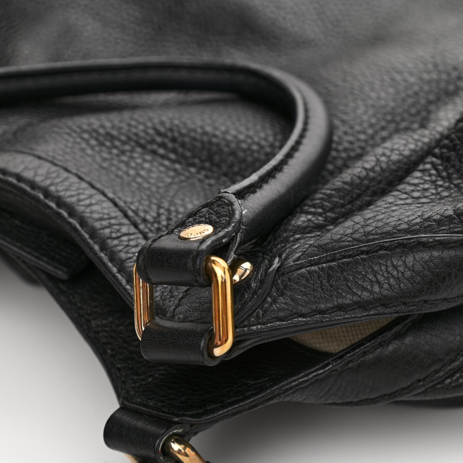 Gucci Calfskin Medium Sukey Tote Black 10 of 16