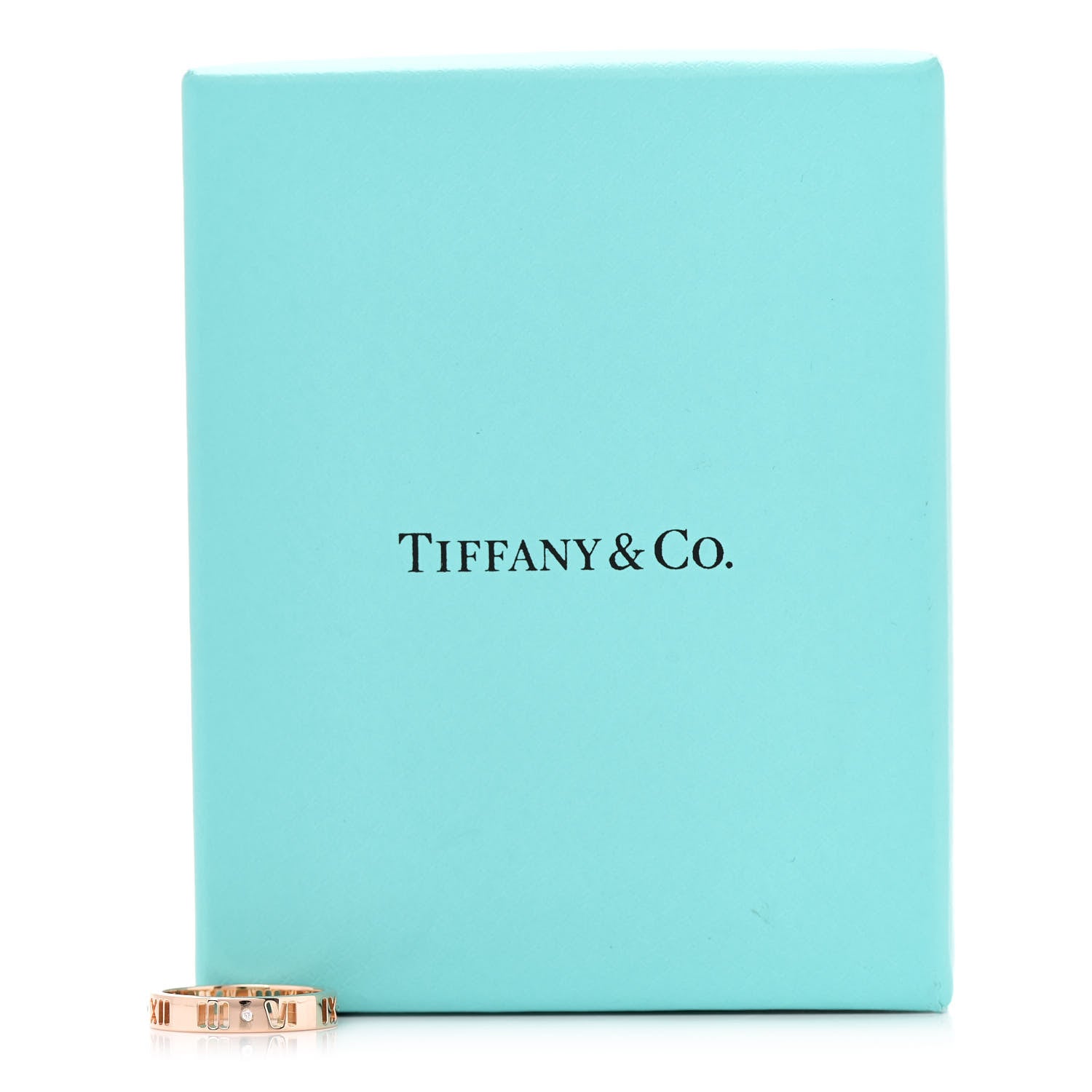 Tiffany 18K Rose Gold Diamond Atlas Pierced Ring 50 5.5 5 of 5