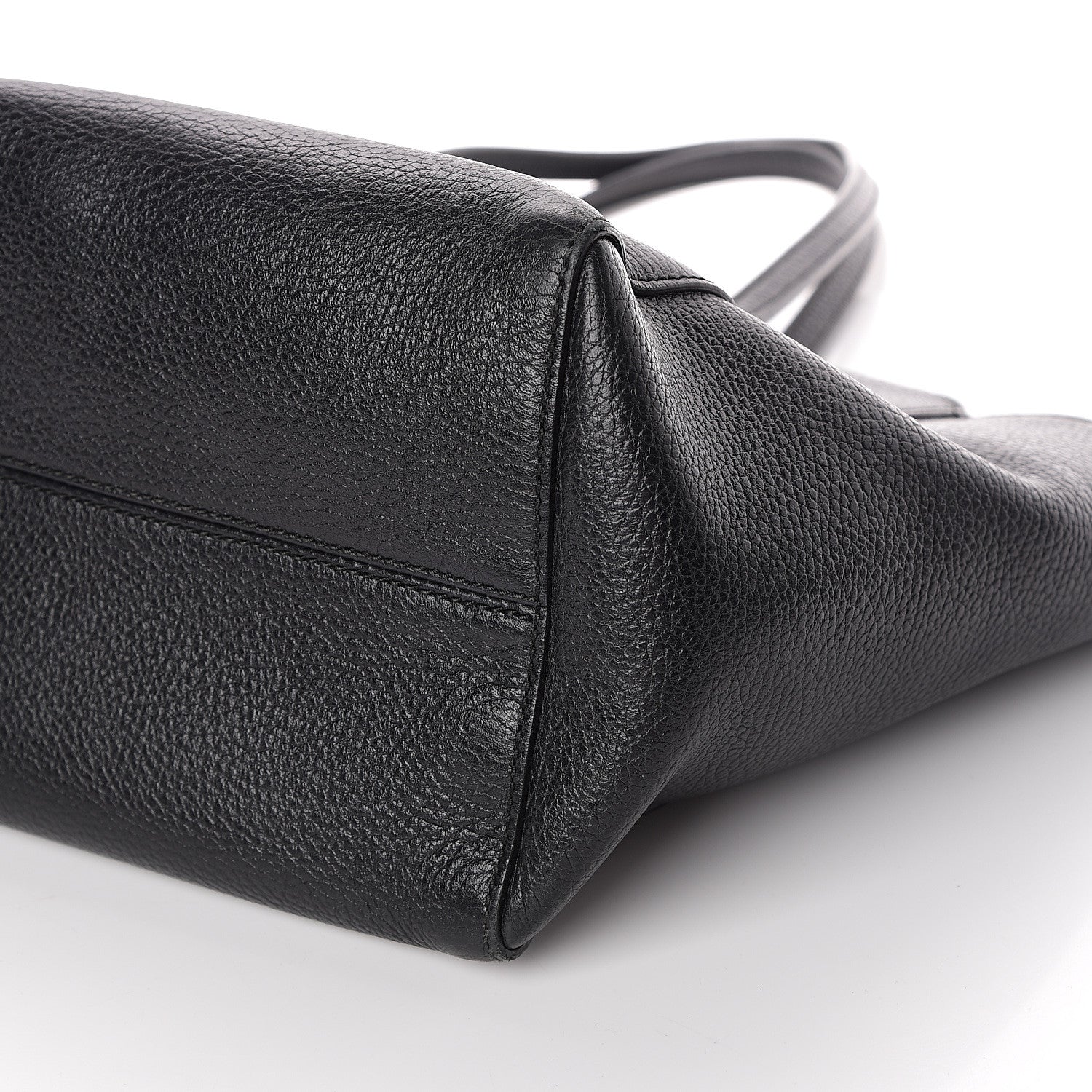 Gucci Pebbled Calfskin Small Swing Tote Black 10 of 10