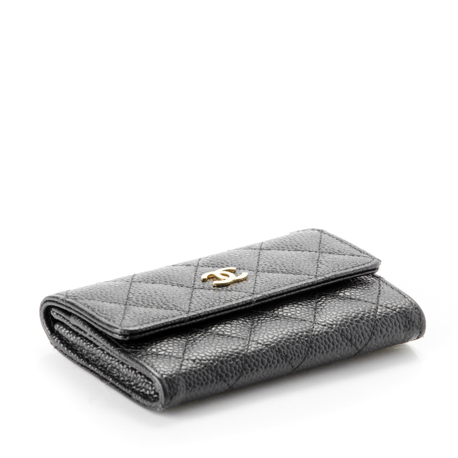 Chanel Caviar Quilted Flap Card Holder Black 4 of 8