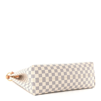 Louis Vuitton Damier Azur Graceful MM Rose Ballerine 3 of 9