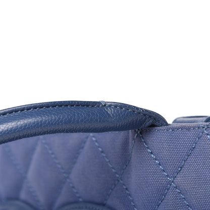Chanel Canvas Caviar Tassel Tote Blue 11 of 11