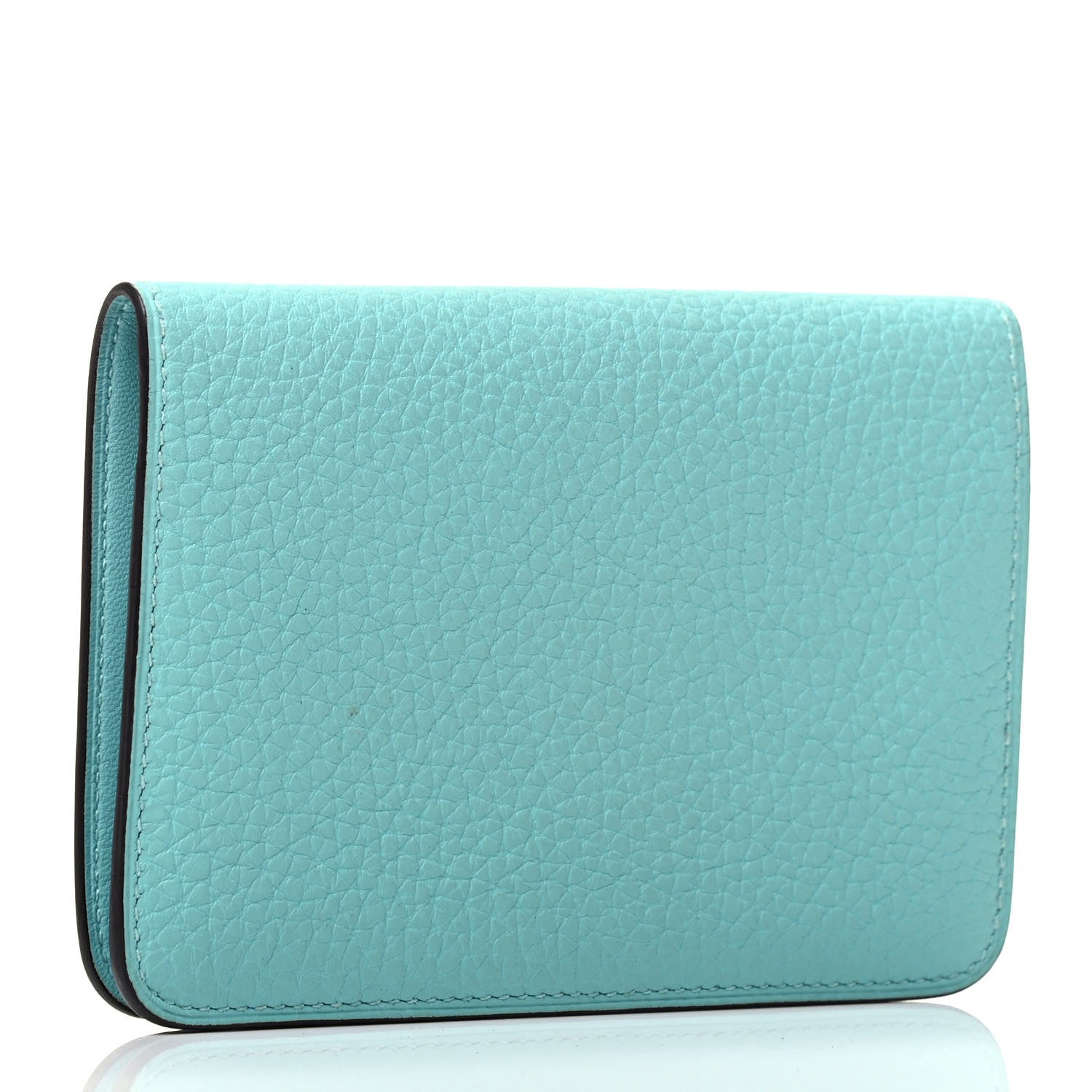 Hermes Togo Dogon Compact Wallet Bleu Atoll 2 of 4