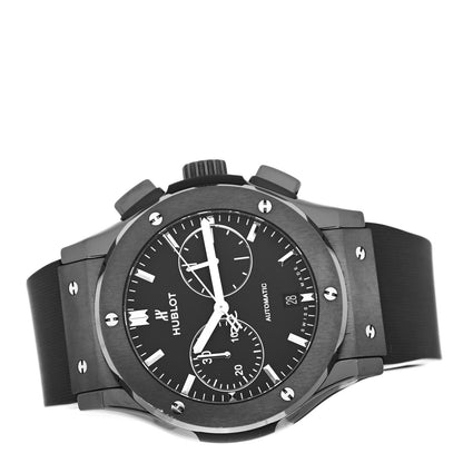 Hublot Ceramic Rubber 45mm Classic Fusion Chronograph Automatic Watch Black 521.CM.1171.RX 2 of 5