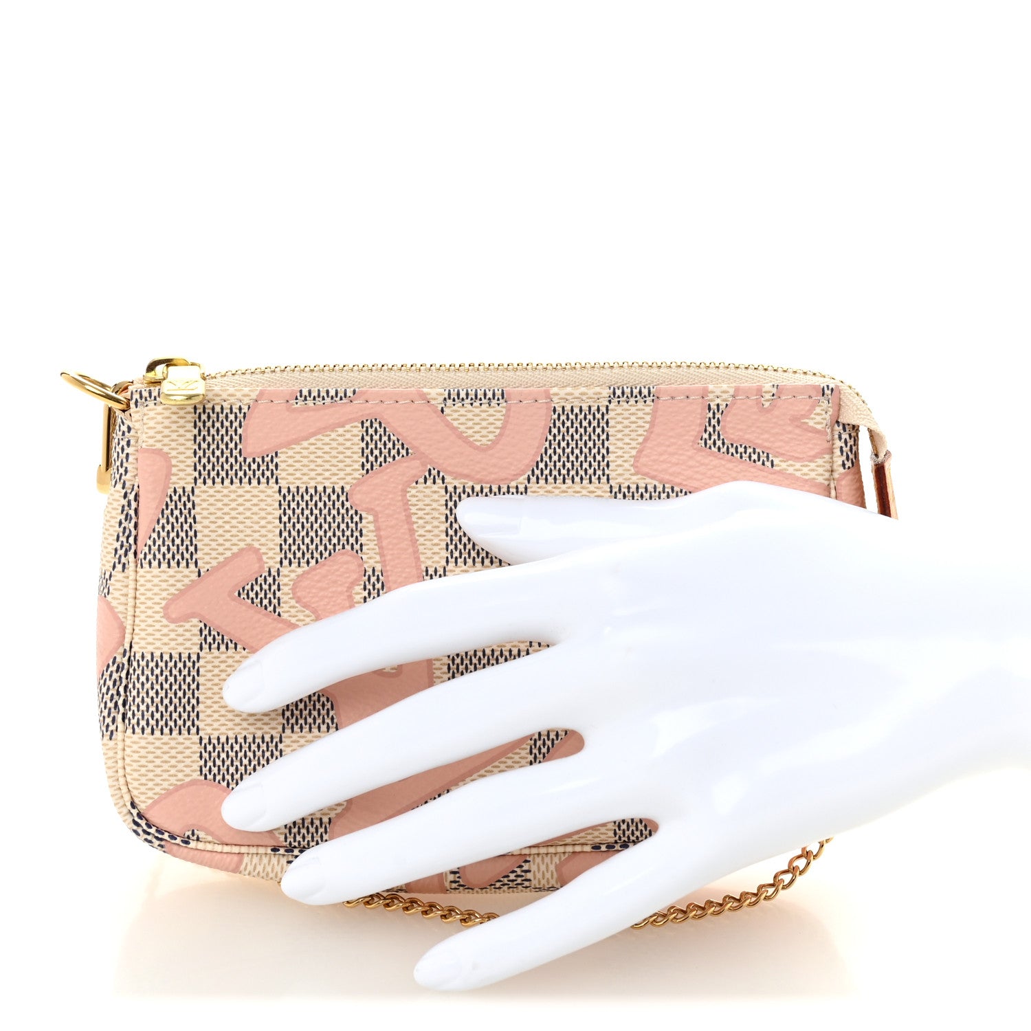 Louis Vuitton Damier Azur Tahitienne Mini Pochette Accessories 2 of 10