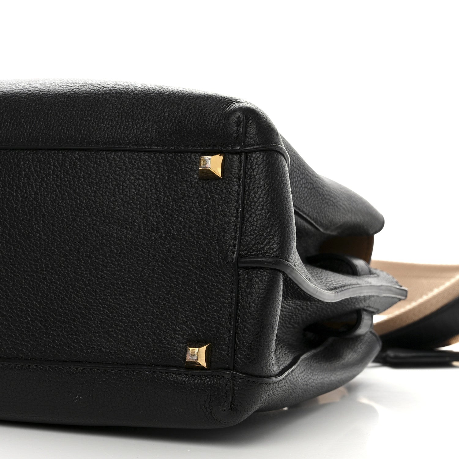 MCM Grained Calfskin Medium Milla Tote Black 11 of 11