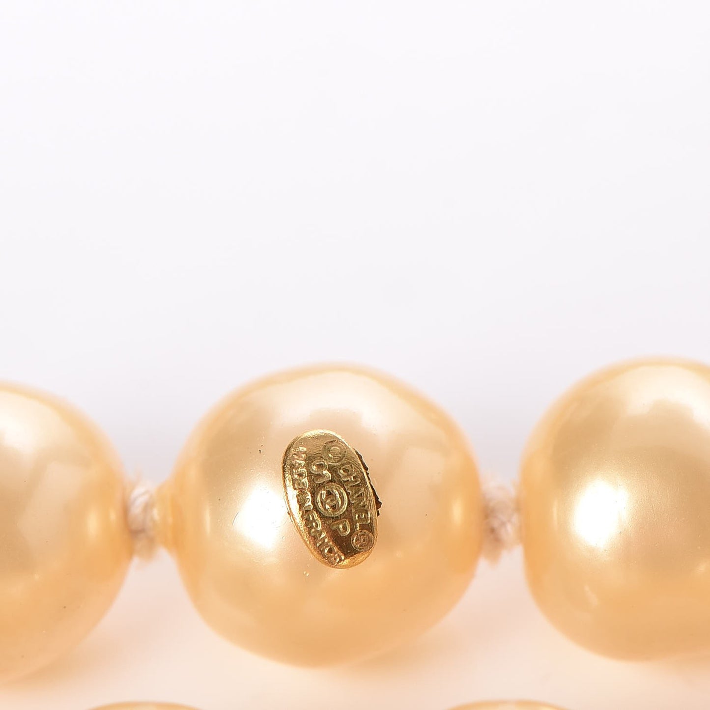 Pearl Long Necklace Gold