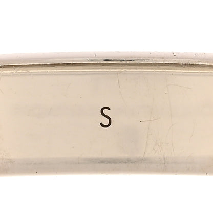 Louis Vuitton Brass Palladium Plated Nanogram Cuff S Silver 6 of 7