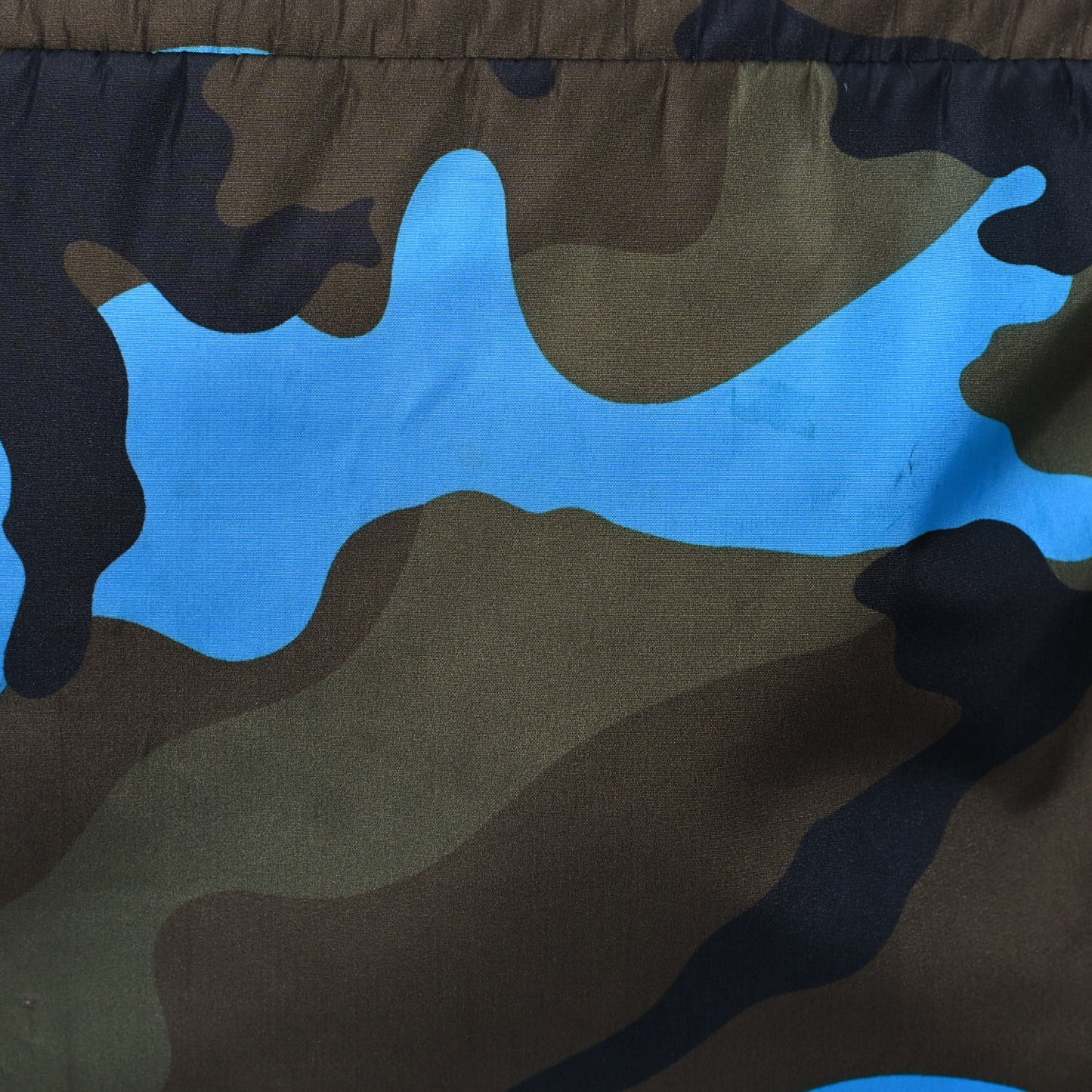 Nylon Camouflage Backpack Green Blue Fluo