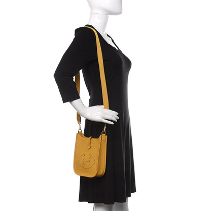 Hermes Taurillon Clemence Evelyne TPM Jaune Ambre 2 of 10