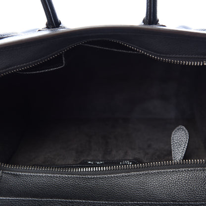 Celine Drummed Calfskin Micro Luggage Black 4 of 9