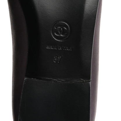 Chanel Lambskin Cap Toe Ballerina Flats 37 Purple 8 of 10