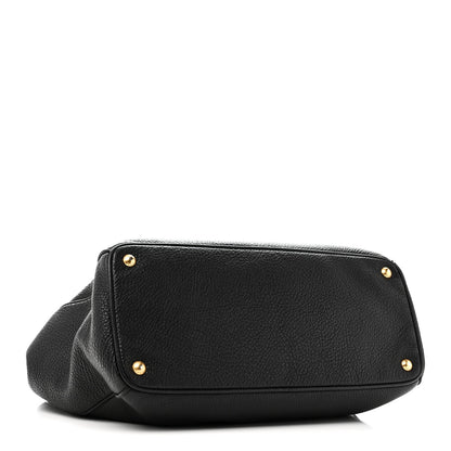 Prada Vitello Daino Tote Black 4 of 9
