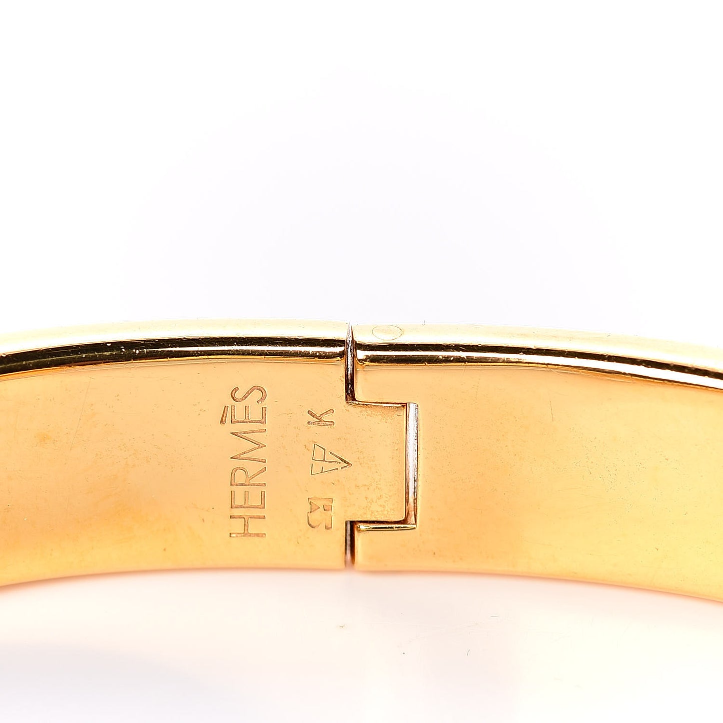 Enamel Narrow Clic Clac H Bracelet PM Orange